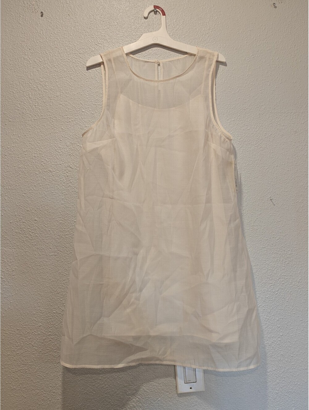 Old Navy Women's Cream Sleeveless Dress Size M